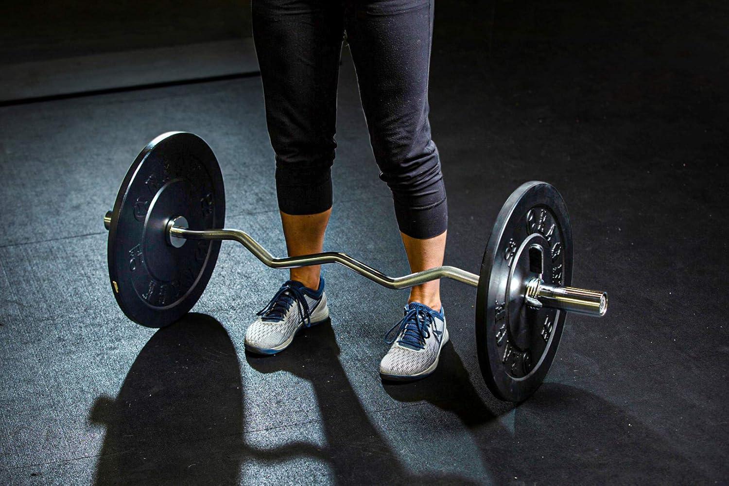 image:imageRage Fitness EZ Curl Bar 47 Inch 2 inch 17lbs Alloy Steel with Chrome Finish amp Nylon Bushings EZ Bar with 400lbs Max Capacity Home Gym Curling Bars for Weightlifting amp Other Upper amp Lower Body Movements