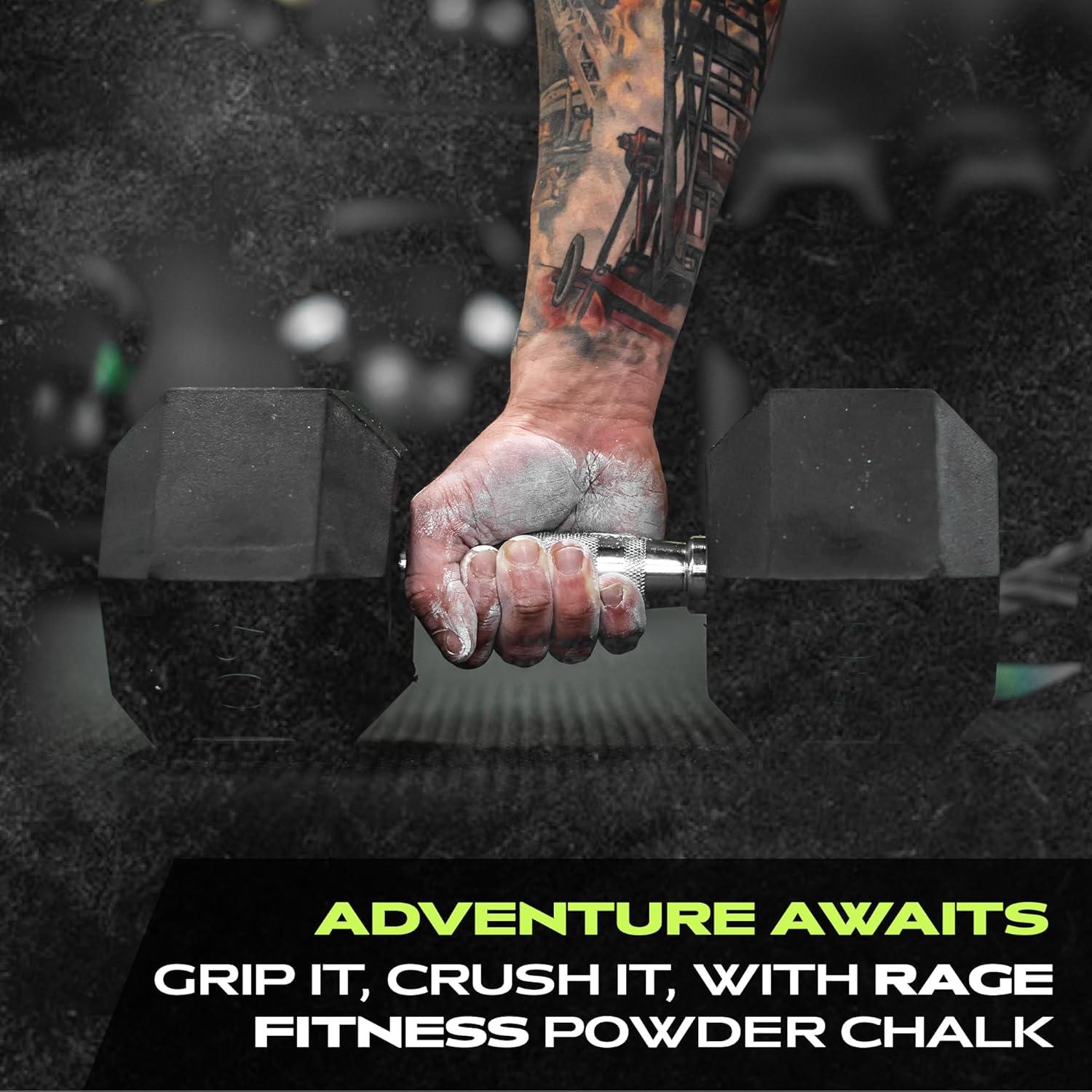 image:imageRage Fitness Gym Chalk Magnesium Carbonate Athletic Chalk for Excellent Grip Gym Workout Grip Chalk for Weightlifting amp GymnasticsFine Powder Chalk
