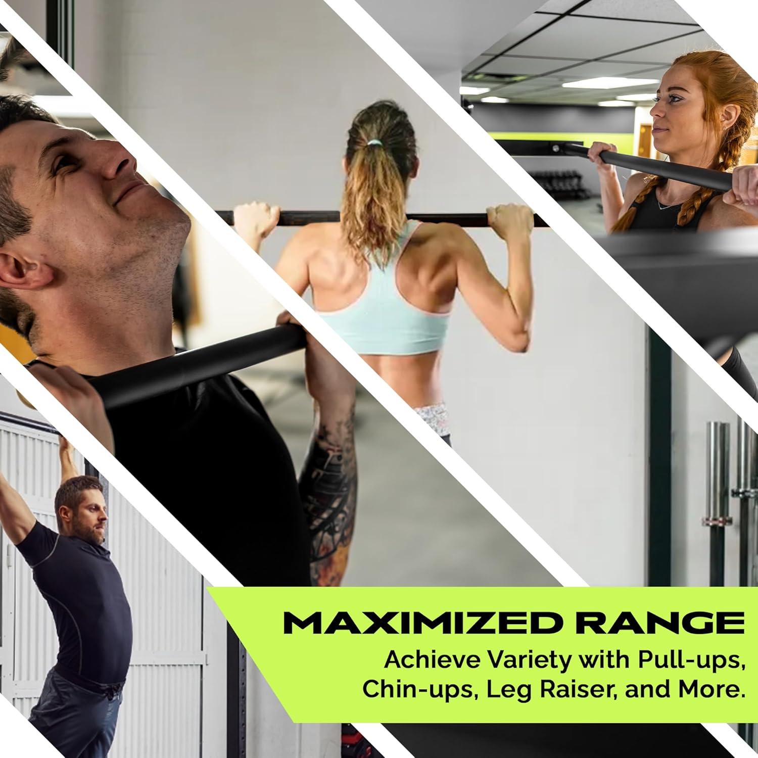 image:imageRage Fitness HeavyDuty Wall Mounted Pull Up Bar 500 lbs Weight Capacity Maintain Upper Body Strength amp Core Stability Space Efficient Steel Chin Up Black Bar for Home amp Gym Versatile Workouts