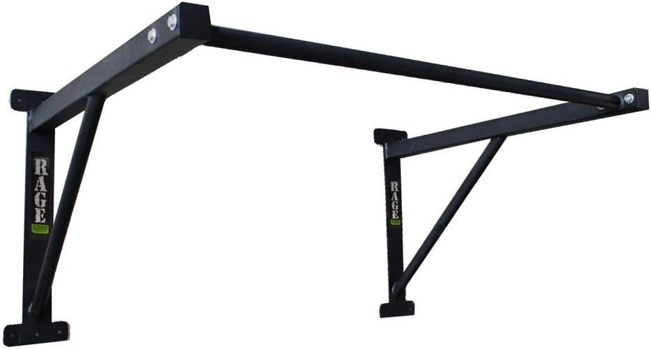 image:imageRage Fitness HeavyDuty Wall Mounted Pull Up Bar 500 lbs Weight Capacity Maintain Upper Body Strength amp Core Stability Space Efficient Steel Chin Up Black Bar for Home amp Gym Versatile Workouts