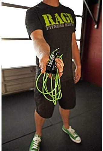 image:imageRage Fitness R2 Jump Rope Green PVC Training Rope with Speed Bearing Handles