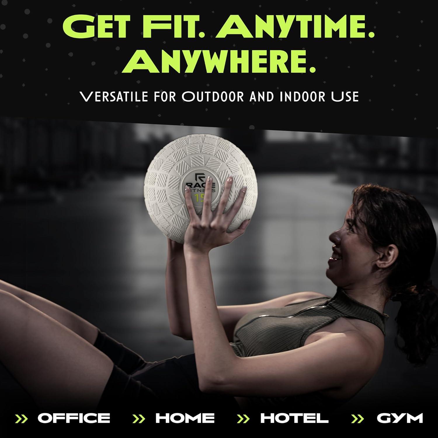 image:imageRage Fitness Slam Ball10 15 20lb Medicine Balls Tread Texture For Firm Grip Full Body Workout Dynamic Weighted Balls for Exercise Smash Balls for Strength Conditioning Cardio and Core Workouts20 LB