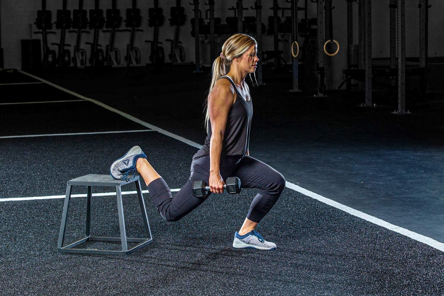 image:imageRage Fitness Steel Plyo Box 121824 Inch High AntiSlip PreAssembled Plyometric Jump Box for Home Gym Conditioning and Strength Training Sold Individually Plyometric Platform Step12 INCH