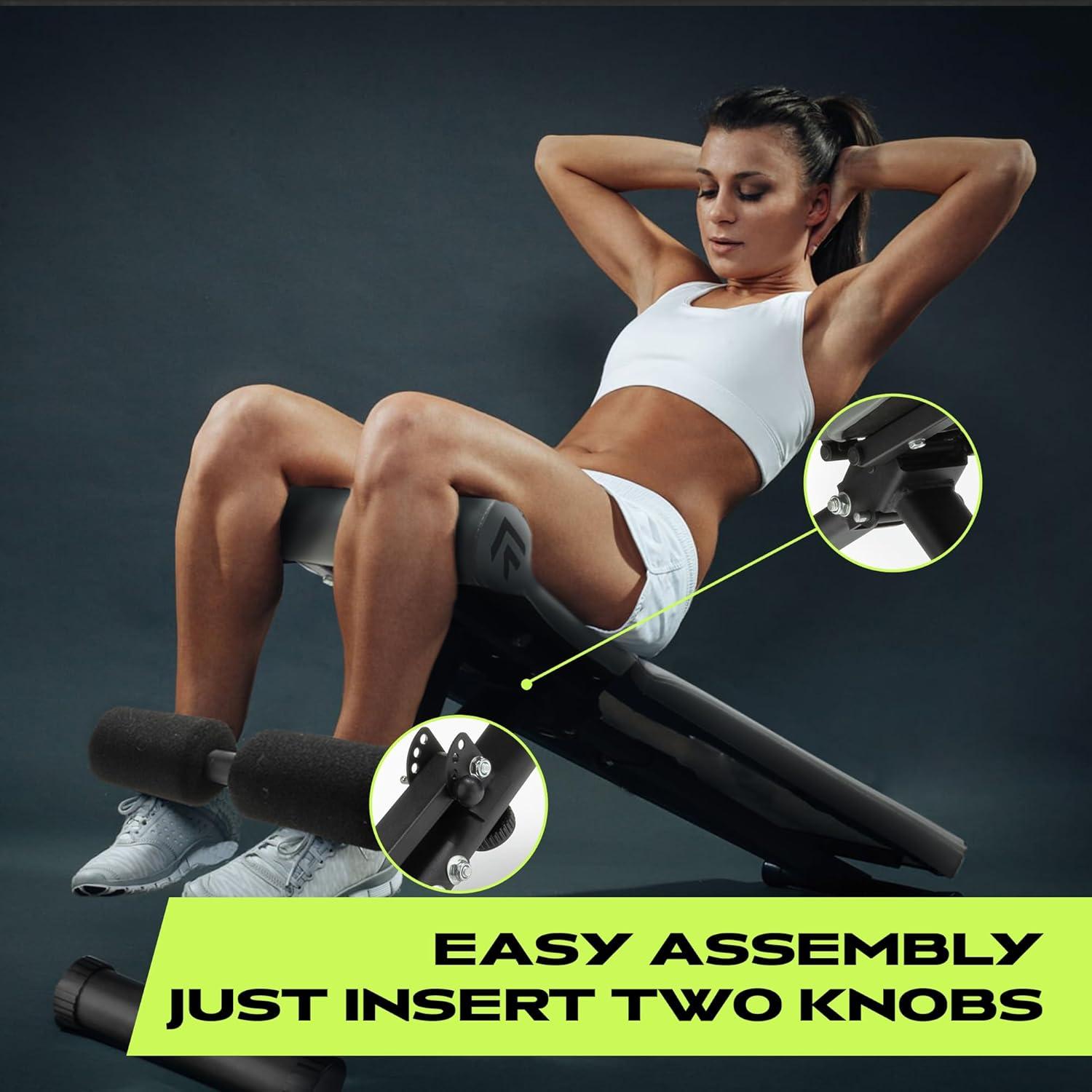 image:imageRage Fitness Weight Bench Press Seat Folding Bench for Home Gym Adjustable Bench for Weight Lifting Strength Training Bench for Full Body Workout Incline Decline Workout Bench Stable Gym Bench