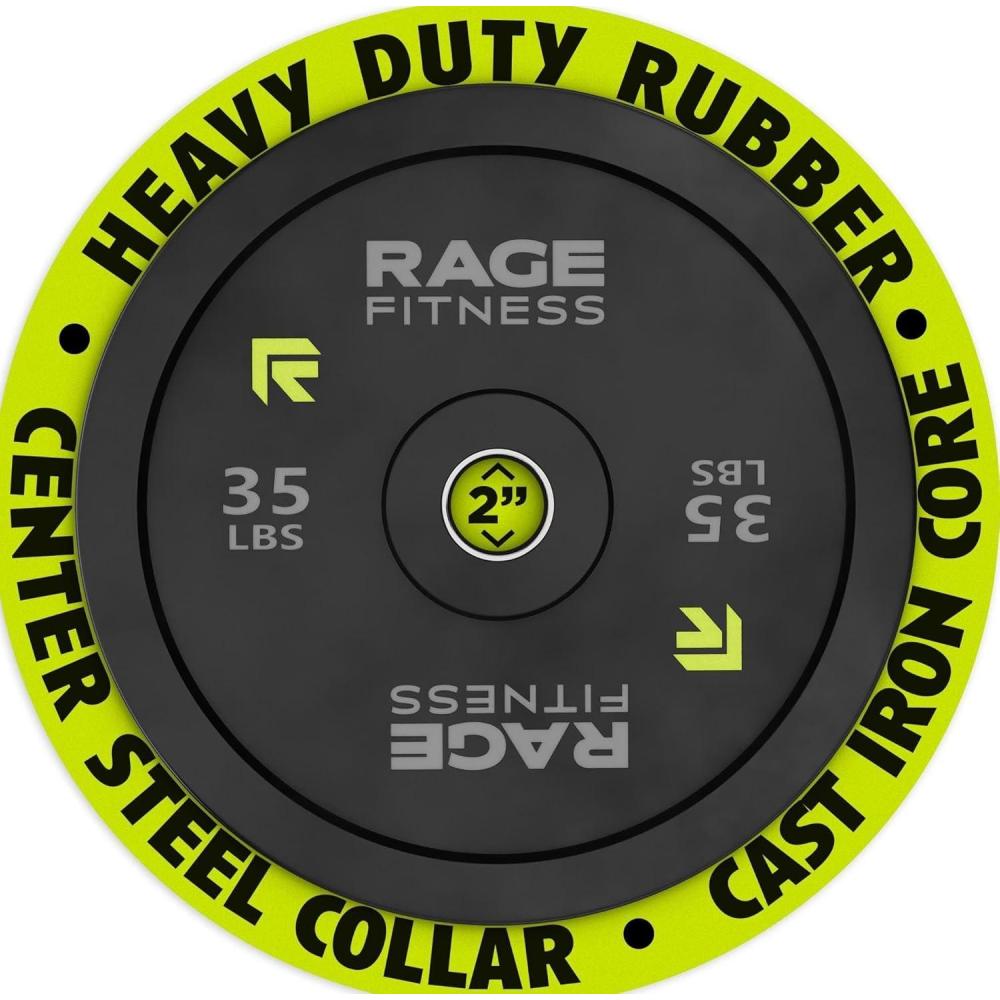image:imageOlympic Bumper Plates Rubber Formula With Steel Insert 10lb 15lb 25lb 35lb 45lb SOLD INDIVIDUALLY Olympic Weight Plates for Strength Training Bench Press Squats Powerlifting