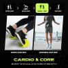 Ex Kit Home Gym Equipment with Carry Bag – 10Pcs Resistance Bands Kit with Handles, Door Anchor, Jump Rope, Booty Bands & More – Full Body Workout Bands Set for Strength, Cardio & Flexibility(Gray)