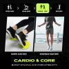 Ex Kit Home Gym Equipment with Carry Bag – 10Pcs Resistance Bands Kit with Handles, Door Anchor, Jump Rope, Booty Bands & More – Full Body Workout Bands Set for Strength, Cardio & Flexibility(Black)
