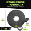 Rage Fitness Cast Iron Weight Plates, Rubber Coated, 2″ Steel Insert (5lb, 10lb, 25lb, 45lb – SOLD INDIVIDUALLY), Rubber Weight Plates for Strength Training, Bench Press, Squats, Powerlifting(5 Pounds)