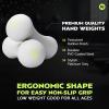 Rage Fitness Dumbbell Hand Weight (Sold in Pairs), PVC Coated, Texturized Rubber Exercise & Fitness Dumbbell for Home Gym Equipment Workouts Strength Training & Anti-Slip Free Weights for Women, Men(Gray 5.0 Pounds)