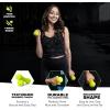 Rage Fitness Dumbbell Hand Weight (Sold in Pairs), PVC Coated, Texturized Rubber Exercise & Fitness Dumbbell for Home Gym Equipment Workouts Strength Training & Anti-Slip Free Weights for Women, Men(Green 3.0 Pounds)