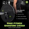 Rage Fitness Olympic Bumper Plate (10lb, 15lb, 25lb, 35lb, 45lb – SOLD INDIVIDUALLY), Rubber Formula With Steel Insert, Strength Training, Bench Press, Squats, Powerlifting, Weight Training, Home Gym