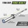 Rage Fitness Olympic Training Barbell – 6FT 15LB (300LB Capacity) OR 7FT 45LB (1500LB Capacity) – Home & Commercial Gym Weightlifting Bar for Squats, Deadlifts, Bench Press & Strength Training(6′)
