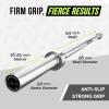 Rage Fitness Olympic Training Barbell – 6FT 15LB (300LB Capacity) OR 7FT 45LB (1500LB Capacity) – Home & Commercial Gym Weightlifting Bar for Squats, Deadlifts, Bench Press & Strength Training(7′)