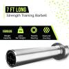 Rage Fitness Olympic Training Barbell – 6FT 15LB (300LB Capacity) OR 7FT 45LB (1500LB Capacity) – Home & Commercial Gym Weightlifting Bar for Squats, Deadlifts, Bench Press & Strength Training(7′)