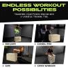 Rage Fitness Plyo Cube, Wooden Plyo Box, 3 in 1 Plyo Jump Box, Jump Training Equipment, Workout Step Platform, Fitness Block for Home and Gym, 20’’ 24’’ 30’’