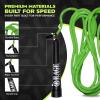 Rage Fitness R2 Jump Rope – Green PVC Training Rope with Speed Bearing Handles