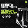 Rage Fitness Steel Plyo Box 12-18-24 Inch High Anti-Slip Pre-Assembled Plyometric Jump Box for Home Gym Conditioning and Strength Training (Sold Individually) Plyometric Platform Step(12 INCH)