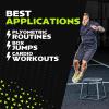Rage Fitness Steel Plyo Box 12-18-24 Inch High Anti-Slip Pre-Assembled Plyometric Jump Box for Home Gym Conditioning and Strength Training (Sold Individually) Plyometric Platform Step(12 INCH)