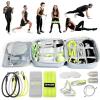 Ex Kit Home Gym Equipment with Carry Bag – 10Pcs Resistance Bands Kit with Handles, Door Anchor, Jump Rope, Booty Bands & More – Full Body Workout Bands Set for Strength, Cardio & Flexibility(Gray)