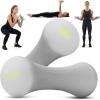 Rage Fitness Dumbbell Hand Weight (Sold in Pairs), PVC Coated, Texturized Rubber Exercise & Fitness Dumbbell for Home Gym Equipment Workouts Strength Training & Anti-Slip Free Weights for Women, Men(Green 3.0 Pounds)