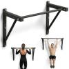 Rage Fitness Heavy-Duty Wall Mounted Pull Up Bar – 500 lbs Weight Capacity | Maintain Upper Body Strength & Core Stability | Space Efficient Steel Chin Up Black Bar for Home & Gym Versatile Workouts