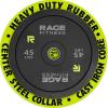 Rage Fitness Olympic Bumper Plate (10lb, 15lb, 25lb, 35lb, 45lb – SOLD INDIVIDUALLY), Rubber Formula With Steel Insert, Strength Training, Bench Press, Squats, Powerlifting, Weight Training, Home Gym