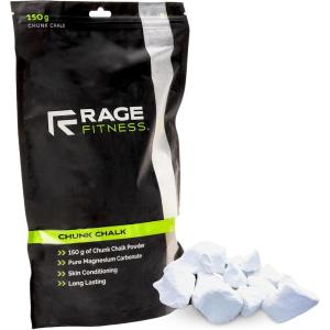 Rage Fitness Gym Chalk | Magnesium Carbonate Athletic Chalk for Excellent Grip – Gym Workout Grip Chalk for Weightlifting & Gymnastics.(Chunk Chalk)