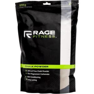 Rage Fitness Gym Chalk | Magnesium Carbonate Athletic Chalk for Excellent Grip – Gym Workout Grip Chalk for Weightlifting & Gymnastics.(Fine Powder Chalk)