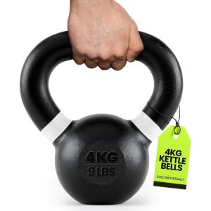 Rage Fitness Single Cast Iron Kettlebell | Powder Coated – Wide Handle Weights for Core & Glute Workouts; Swings, Squats, Deadlifts; Strength, Endurance & Flexibility for Men & Women(Rage 2.0)