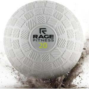 Rage Fitness Slam Ball,10, 15, 20lb Medicine Balls, Tread Texture For Firm Grip, Full Body Workout Dynamic Weighted Balls for Exercise, Smash Balls for Strength, Conditioning, Cardio and Core Workouts(20 LB)