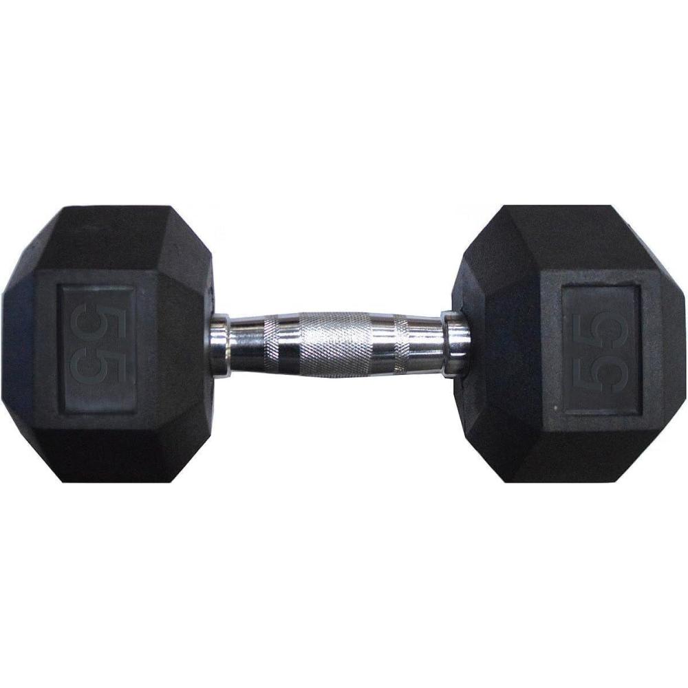 image:imageRage Fitness Rubber Coated Dumbbells No Roll Design EasyGrip Steel Knurled Handle Weights Dumbbells Set for Strength Training Ideal Weights Set for Home Gym SOLD INDIVIDUALLY Black